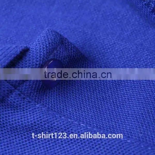 Wholesales CVC Polo Shirt/polo Shirt With Pique Material/plain Polo Shirt With Customized photo-5