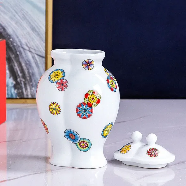 Applique Chinese Jingdezhen Small White Conjoined Ceramic Vase For Hallway Decor photo-4