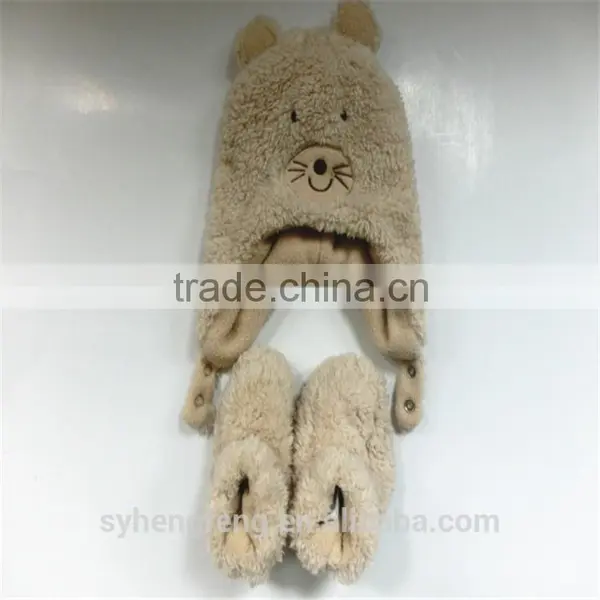 2016 Fashion Hot Style Hairy Baby Hat Baby Shoes photo-2