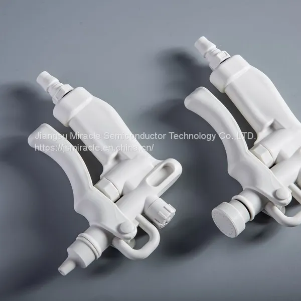 PP Air Water Spray Gun for Use in High Purity Corrosive Chemical Applications photo-2