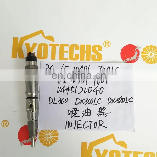 0445120040 Common Rail Injector 0 445 120 040 Diesel Injector 65.10401-7001C Fuel Nozzle For DAWWOO DOOSAN DX300 DX340 DL300 photo-2
