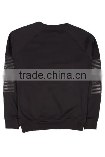 Black Color Sweatshirt/Black Color Sweatshirt With Patch/different Variety of Sweatshirts photo-3