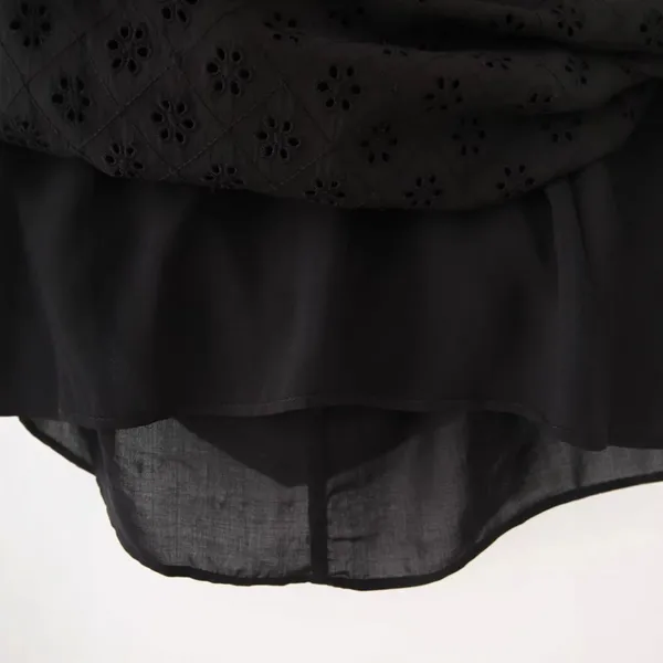 European and American Style Summer New Hollow Embroidery Hanging Neck Backless Dress photo-2