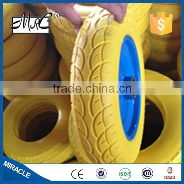 Endural Solid Small Flat Free Wheelbarrow Wheel PU Foam Wheel 3.25 / 3.00-8 photo-4