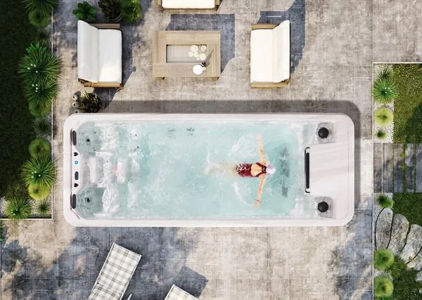 Wholesale rectangular family swimming pool large pool transparent acrylic swimming pool for sale