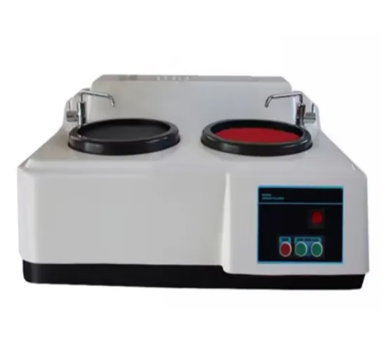 HST-MOPAO2T-200  Metallographic Grinding Polishing Machine Desktop Touch Screen Double Disc Continuously Variable
