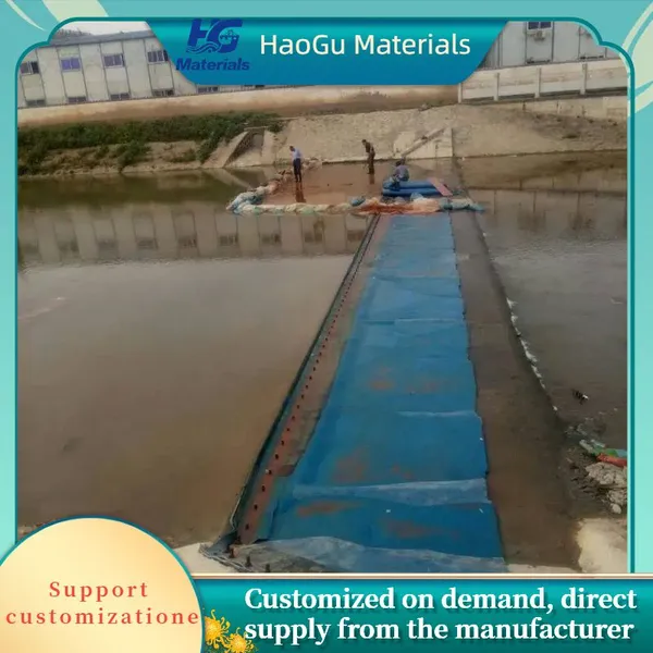 Automatic Inflation/Deflation Rubber Dam Custom High-Profile Rubber Dam for Flood Control Project photo-3