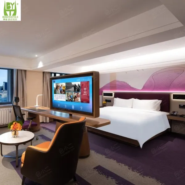 Twin Platform Storage Bed King and Queen Size Gray Wood Frame With Two Drawers and LED Headboard Soft Style Home Furniture