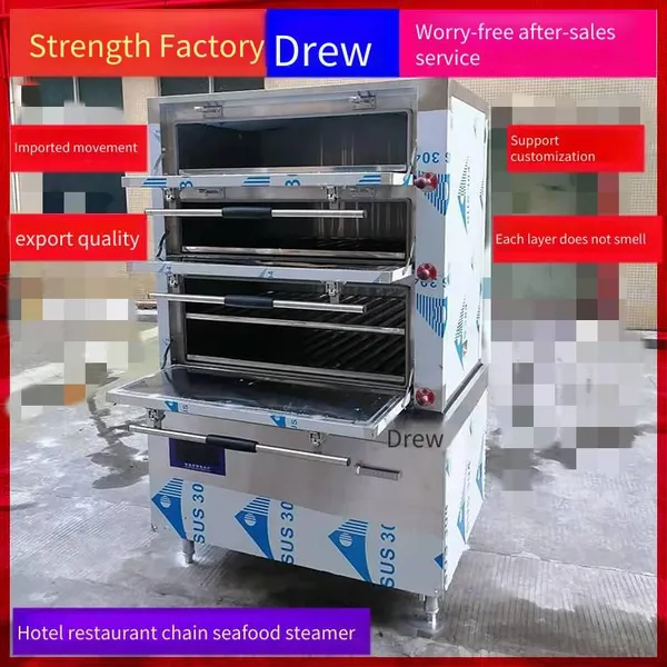 Deru 25kw Electromagnetic Steaming and Stewing Cabinet, Three - Door Seafood Steaming Cabinet, Original Casserole Stewing Cabinet, Intelligent Steam Oven for Stewing Coconuts