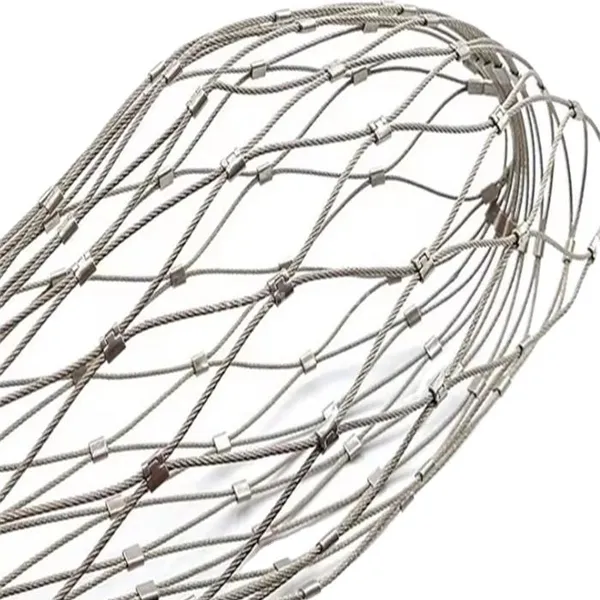 Factory Sale Stainless Steel Wire Rope Mesh Net/flexible Stainless Steel Rope Mesh/zoo Mesh photo-5