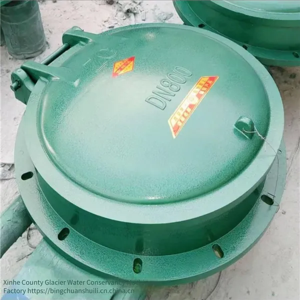 Steel Flap Gate From Wuhan, Hubei. Round Gate for Water Stop and Backflow Prevention photo-3