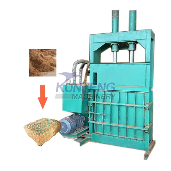 Large Capacity Hydraulic Coconut Palm Jute Fiber Press Baling Machine Coconut Baling Compactor Machine EPC