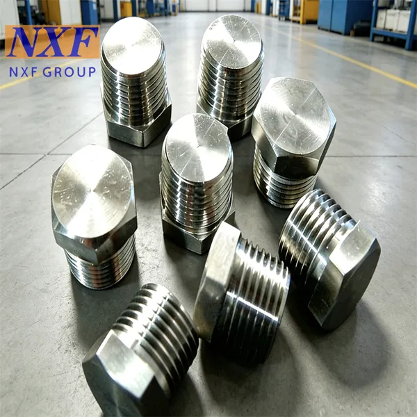 NXF UNS N10276 2.4819/NiMo16Cr15W/C276 Nickel Alloy Forging THD Square Head Plug & Hexagonal Head Plug & Round Head Bushing