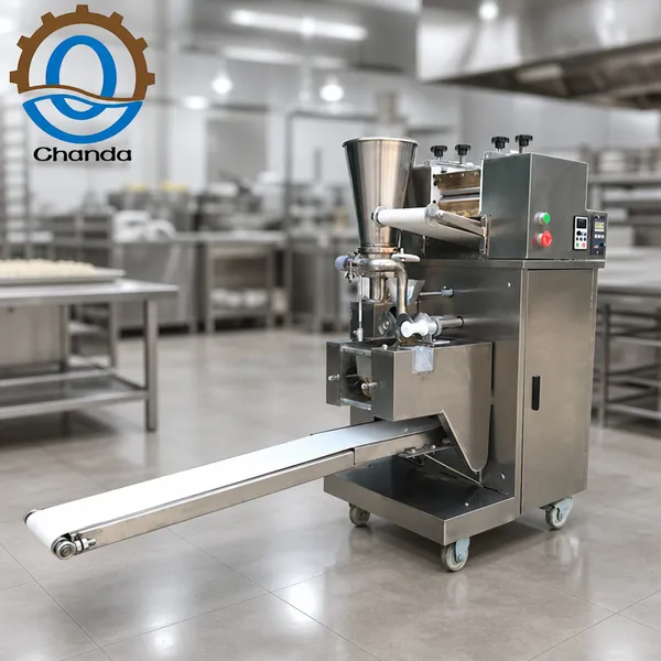 High Capacity QD-LS220 Dumpling Maker 10000pcs/h Automatic Gyoza Machine for Canteen School and Food Factory photo-2