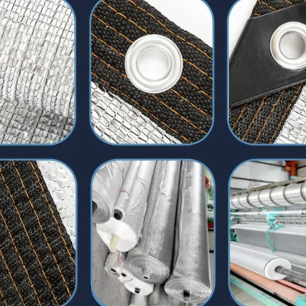 Aluminum Foil Sunshade Net 90% Shading Efficiency With Reflective Coating for Heat Reduction