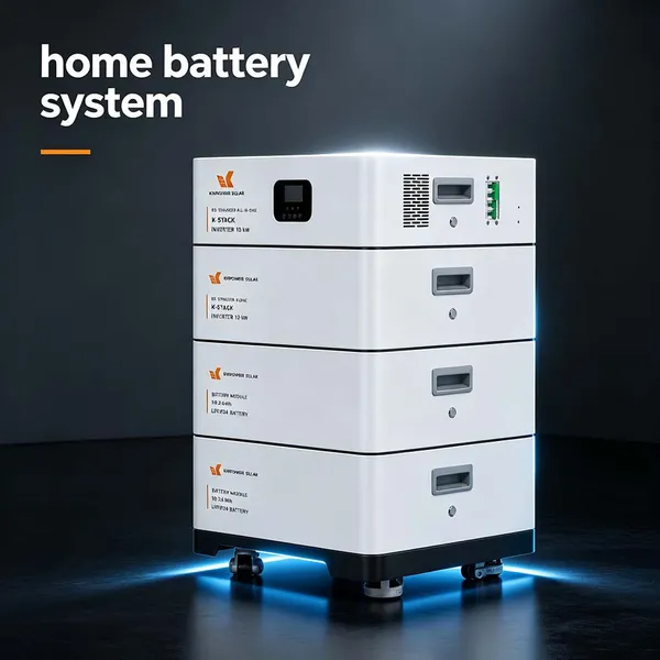 Stackable LiFePO4 Battery System for Modular Residential Energy Storage