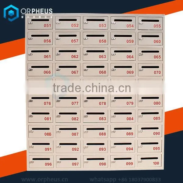 Customized High Security Steel Mailbox Cabinet /mailbox Lock For City Apartment