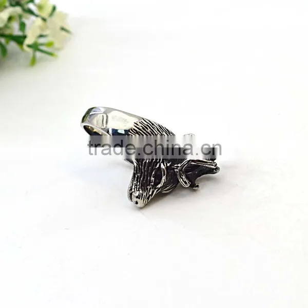 Fashion Jewelry Rings for Woman and Men Animal Shape Biker Men's Ring photo-2