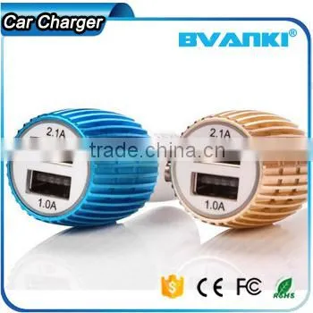 2016 Premium Aluminum Alloy 5V 2.4A Smart IQ Fast Charge USB Car Charger for Android Mobile Phone by Express Free Sample photo-2