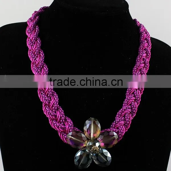 2015 Fashion Latesr Design Jewelry Chain Necklace Thick Flower Necklace photo-2