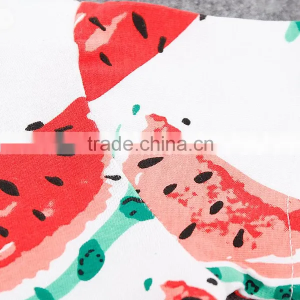 New High Quality Plain Baby Romper Watermelon Printed Short Sleeve Summer Baby Romper Toddlers Romper Suit photo-4
