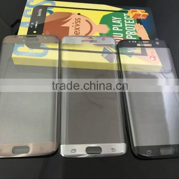 0.33mm 3D Full Size Brushed Electroplating Tempered Glass Screen Protector Film for Samsng S7 Edge photo-5