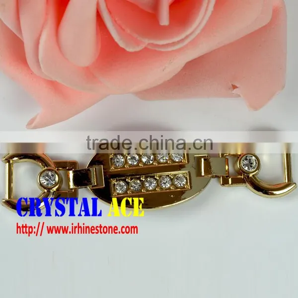 Wholesale Rhinestone Belt Buckle, Bikini Gold Connector, Chain Strass Bikini Connector for Dicoration photo-4