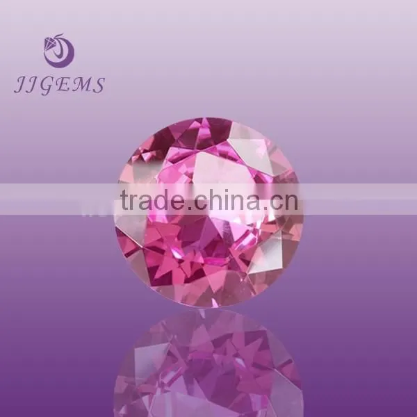 Round Ruby Factory Prices Loose Synthetic 5# Ruby Gemstone Prices photo-2