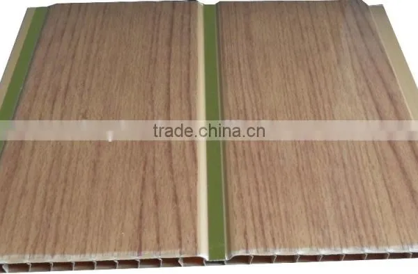 10'' Width New Style Trinidad Pvc Ceiling Panel & Wall Panel With Sivler Strip,middle Groove G130 photo-4