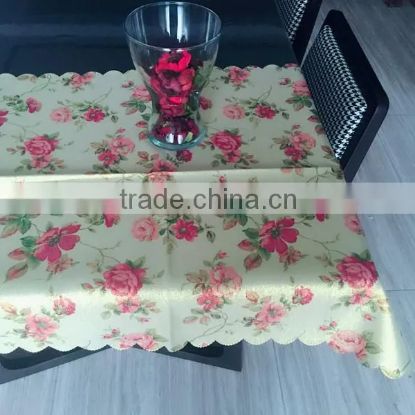 TB0010 Flowers Ployester Table Cloth photo-2