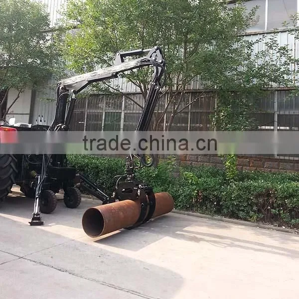1 Tons 3 Tons Telescopic Crane for Log Trailer With Crane Powered by Diesel Engine photo-2