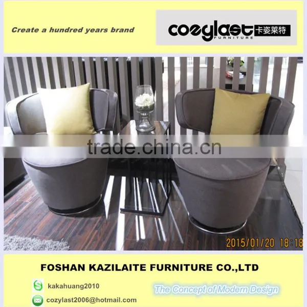 Modern High Wing Back Swivel Chairs
