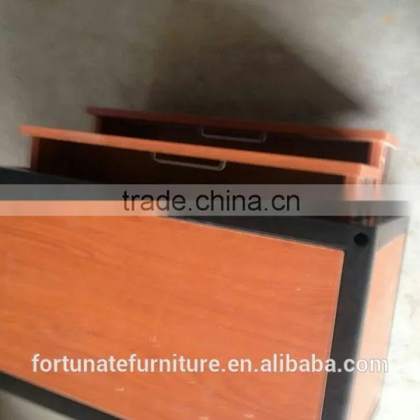 Multi-functional Metal Wooden School Dormitory Drawer Chest photo-2