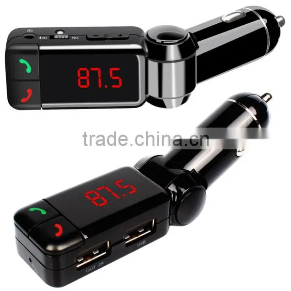 New Wireless Car Charger Bluetooth Handsfree Car Kit FM Transmitter photo-2