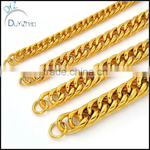 High Quality Stainless Steel Curb Cuban Mens Chain Bracelet Gift photo-5