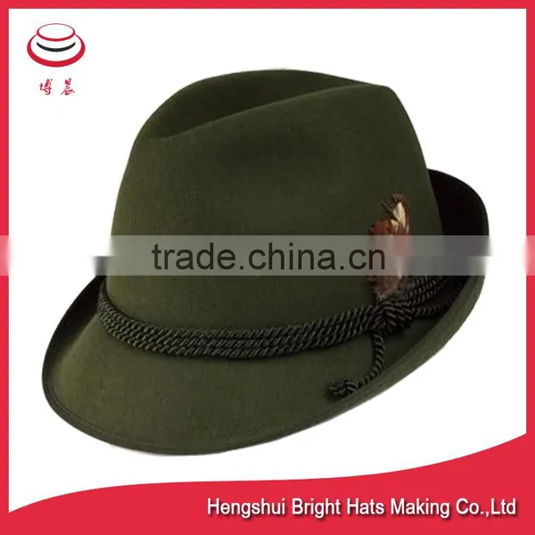 Newly Designed Wool Felt Trilby Fedora Hat photo-3