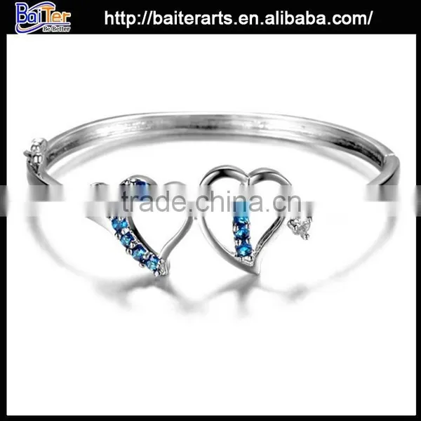 Fashion Solid 925 Sterling Silver Micro Pave Bangle Bracelet photo-3