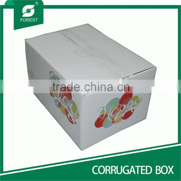 WHITE CARDBOARD CORRUGATED PAPER BOX FOR MAILING photo-5