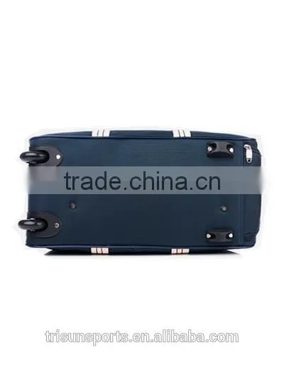 Hot Sale Promotional Large Capacity Polyester and Leather Rolling Duffel Travel Bags photo-3