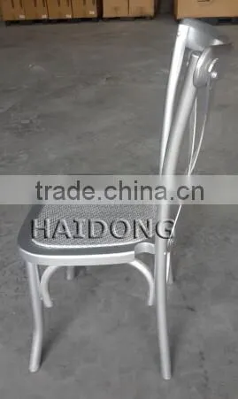 Wedding Furniture Stackable Wood Cross Back Chair photo-3