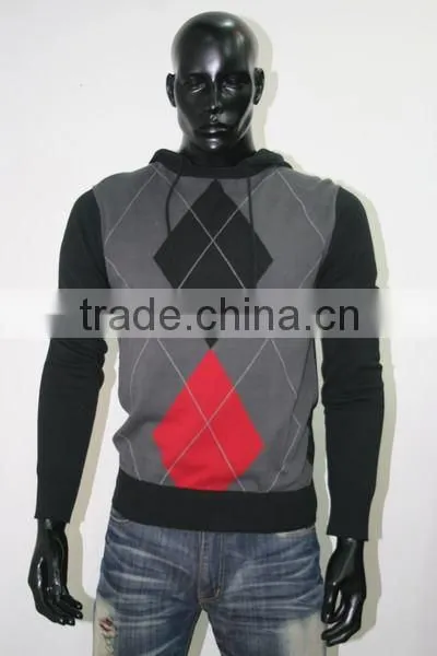 Men's Computer Knitting Cable Knitted Pullover Sweater