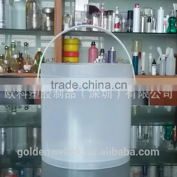 Plastic Ice Bucket for Transparent Plastic Bucket