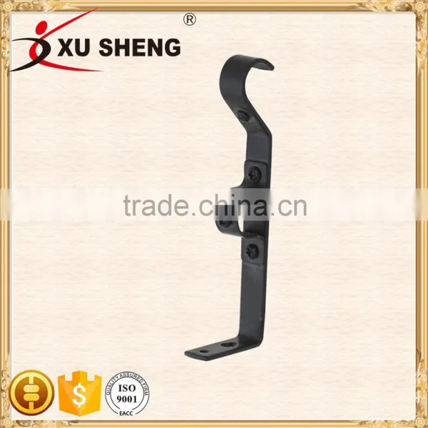 Cheap Black Paint Wrought Iron Curtain Rod Bracket,wall Brackets Quality Choice photo-3