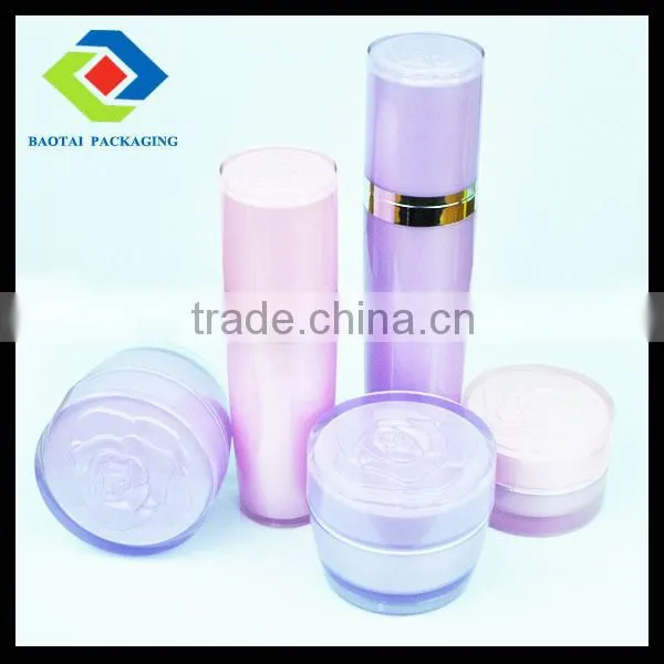50ml Purple Cute Colorful Cosmetic Acrylic Cream Jar for Lady photo-3