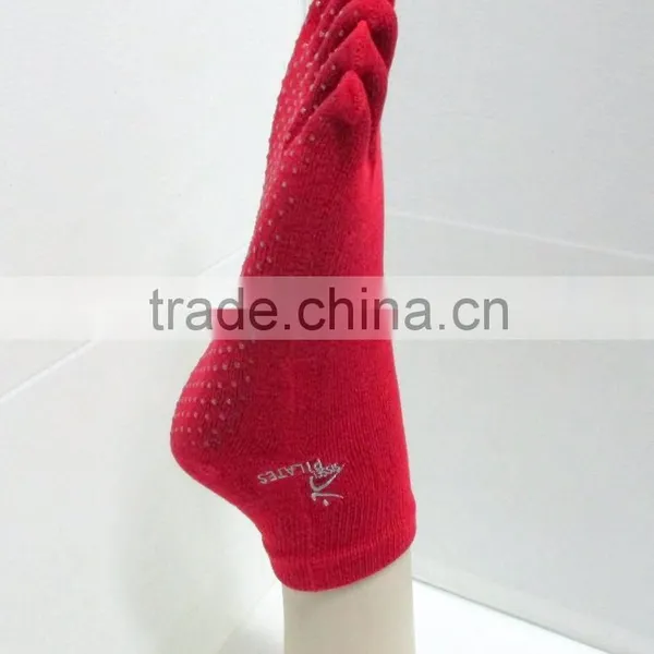 Ladies Anti Slip 5 Toe Yoga Pilates Sock photo-2