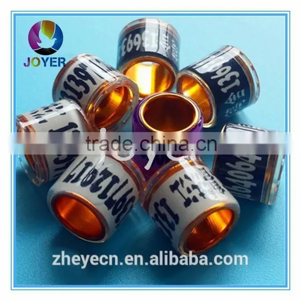 2015 Band Pigeon Ring Aluminum With Plastic 8mm New photo-2