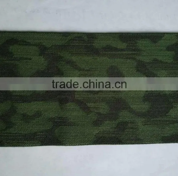 High Quality 95mm Wide Camouflage Jacquard Elastic Tape photo-2