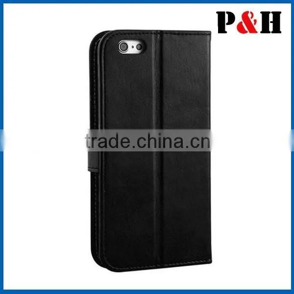 Magnetic Book Wallet Pu Leather Case Cover For IPhone 6 photo-3