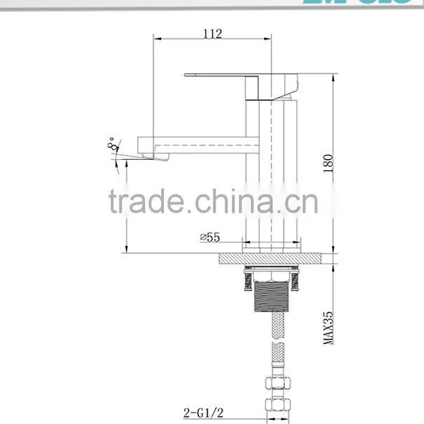 Toilet Hand Washing Single Lever Basin Mixer 18 1101 photo-2