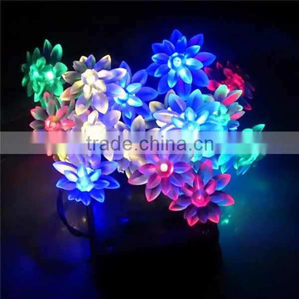30L Led Solar Christmas Decoration String Light-- Lotus